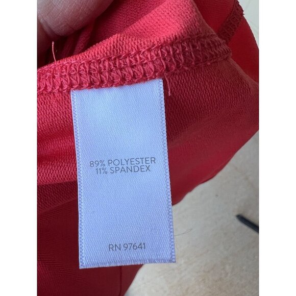 J. Jill FIT Women's Cowl Neck Red Pullover Top Size XL Excellent Condition - Picture 6 of 6